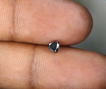 0.28 CT Heart Shape Fancy Loose Black Color Diamond For Pendant | Diamond Ring | Diamond Necklace | Gift For HerFor Gold Ring Diamonds