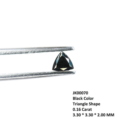 0.16 CT Triangle Shape Black Color Rustic Diamond For Wedding Ring | For Pendant |Triangle Diamond | Black DiamondFor Gold Ring Diamonds