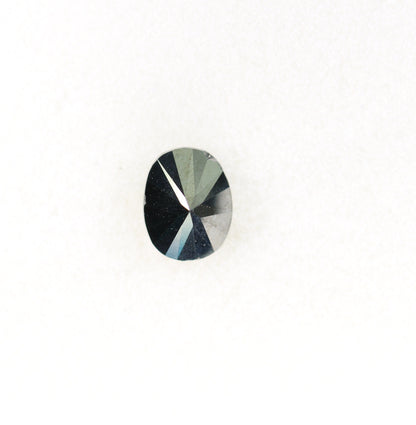 1.03 CT Oval Black Natural Loose Diamond for Engagement Ring, Wedding Jewelry Making, Classy Oval Diamond, Gold Ring