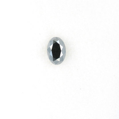 0.63 CT Fancy Oval Black Loose Diamond for Wedding Ring, Oval Pendant, Fancy Black Diamond, Gift for Wife or Girlfriend