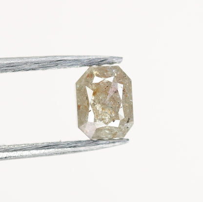 0.82 CT Emerald Cut Loose Salt & Pepper Diamond - Ideal for Wedding Rings - Labor Day Sale