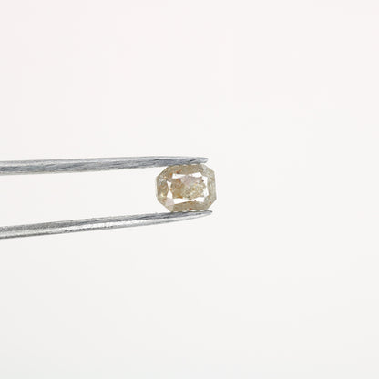 0.82 CT Emerald Cut Loose Salt & Pepper Diamond - Ideal for Wedding Rings - Labor Day Sale