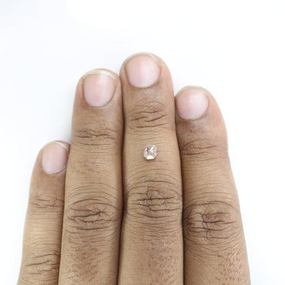 0.5 CT Rustic Peach Cushion Shape Loose Diamond for Ring, Pendant, Customized Jewelry Making, Gold Ring