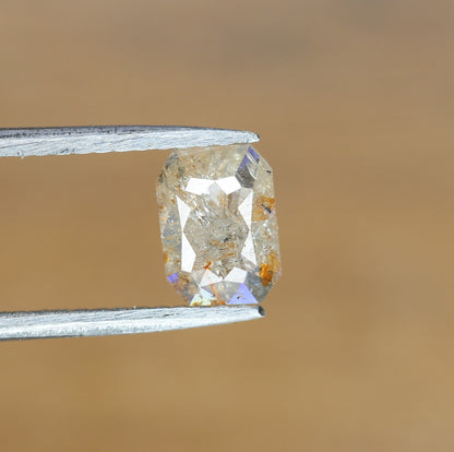 0.59 CT Emerald Cut Loose Salt & Pepper Diamond - Perfect for Wedding Rings - Labor Day Sale