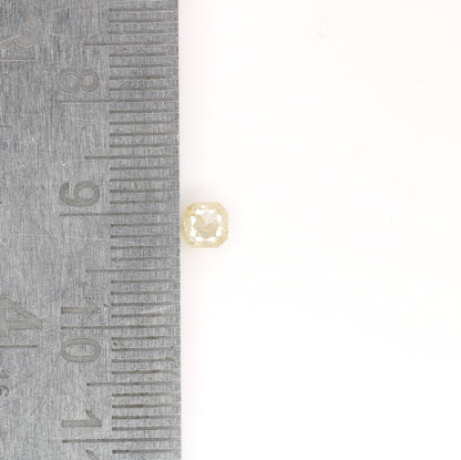 0.42 CT Natural Cushion Shape Light Yellow Diamond for Engagement Ring, Wedding Ring, Jewelry, Gift for Her, Gold Ring