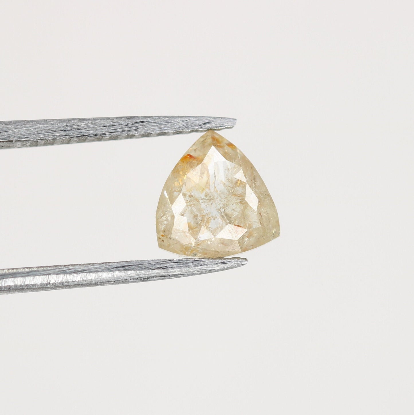 0.83 CT Triangle Shaped Rustic Peach Diamond For Wedding Jewellry, Engagement Ring, Gift For Mother, Gift For DaughterFor Gold Ring Diamonds