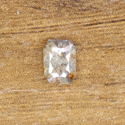 0.59 CT Emerald Cut Loose Salt & Pepper Diamond - Perfect for Wedding Rings - Labor Day Sale