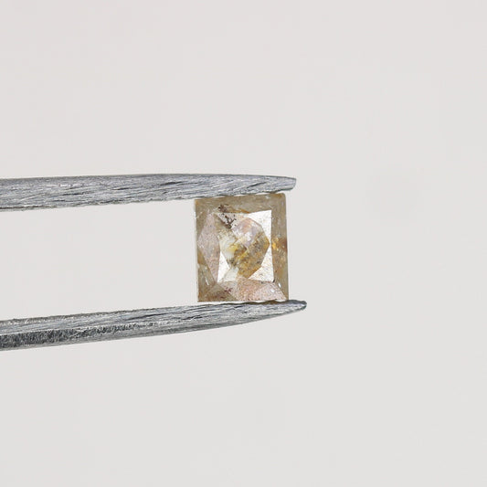 0.3 CT Square Shape Peach Colour Diamond For Engagement Ring, Proposal Ring, Gift For HerFor Gold Ring Diamonds