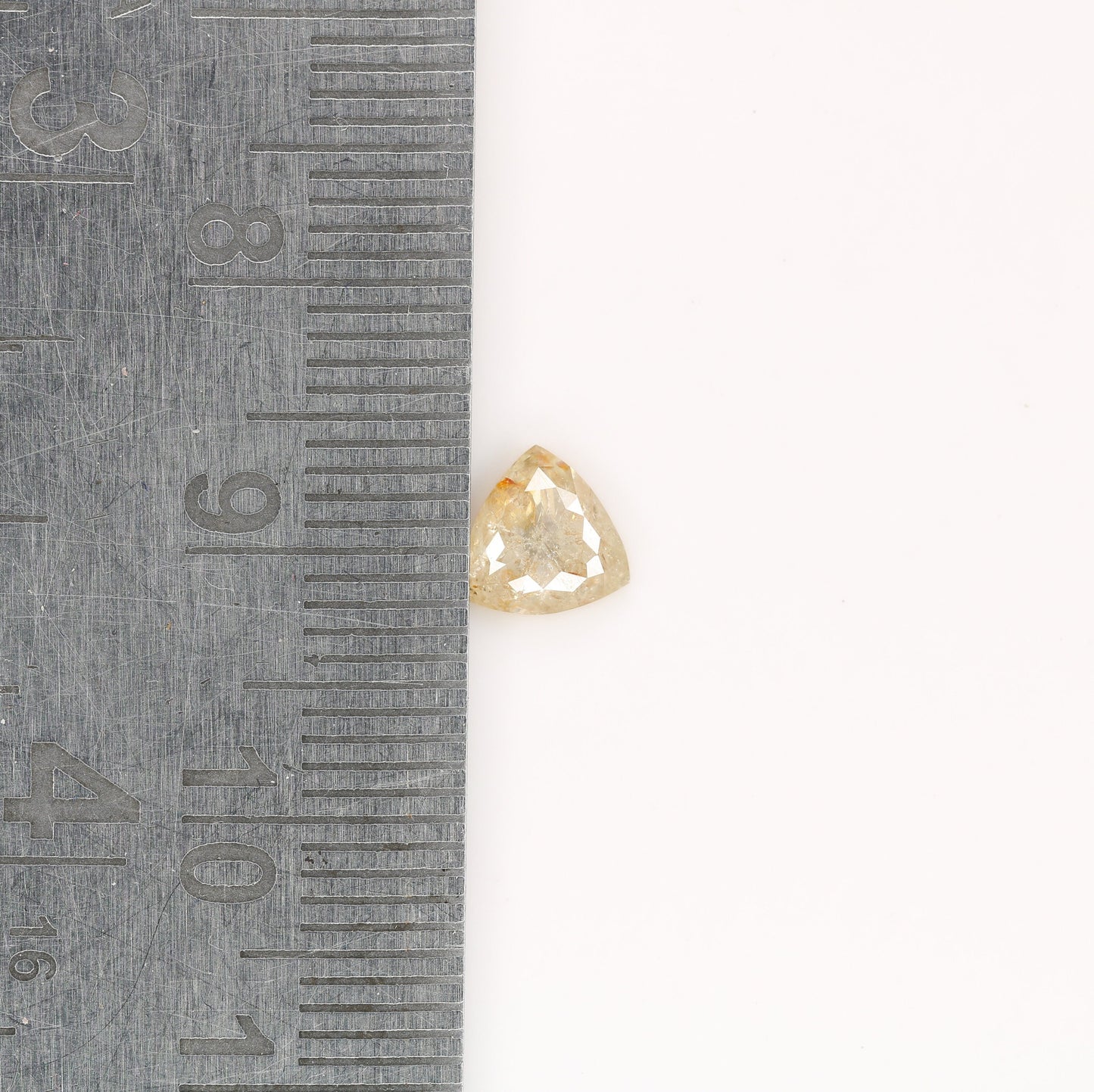 0.83 CT Triangle Shaped Rustic Peach Diamond For Wedding Jewellry, Engagement Ring, Gift For Mother, Gift For DaughterFor Gold Ring Diamonds