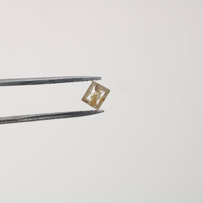 0.3 CT Square Shape Peach Colour Diamond For Engagement Ring, Proposal Ring, Gift For HerFor Gold Ring Diamonds