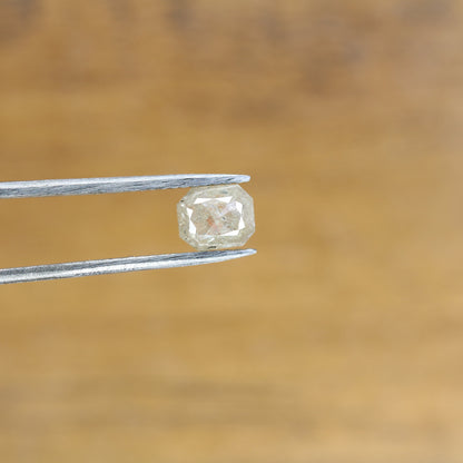 0.77 CT Emerald Cut Loose Salt & Pepper Diamond - Perfect for Wedding Rings - Labor Day Sale