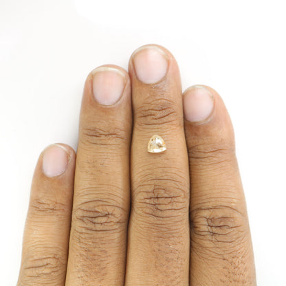 0.83 CT Triangle Shaped Rustic Peach Diamond For Wedding Jewellry, Engagement Ring, Gift For Mother, Gift For DaughterFor Gold Ring Diamonds