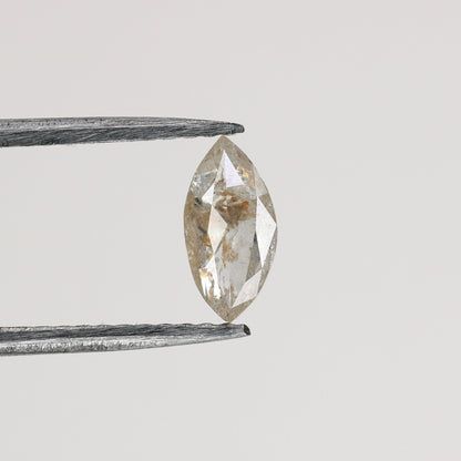 0.37 CT Marquise Shape Salt And Pepper Diamond | Loose Champagne / Crystal Diamonds For Weeding & Earring | For pendant | For Bracelet