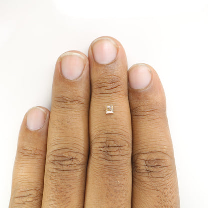 0.3 CT Square Shape Peach Colour Diamond For Engagement Ring, Proposal Ring, Gift For HerFor Gold Ring Diamonds