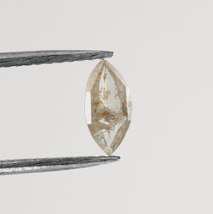 0.37 CT Marquise Shape Salt And Pepper Diamond | Loose Champagne / Crystal Diamonds For Weeding & Earring | For pendant | For Bracelet