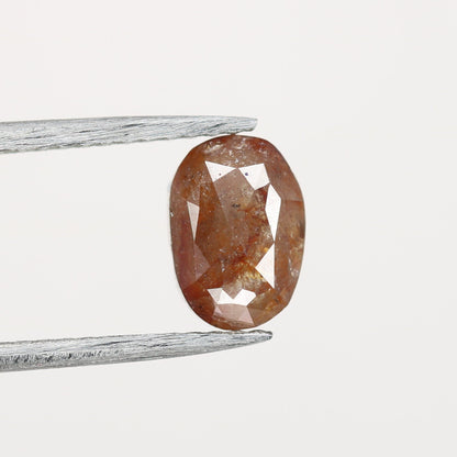 1.47 CT Oval Shape Natural Red Loose Diamond for Multiple Occasions and Wedding, Fancy Red Color, Oval Halo Ring Set, Gold Ring