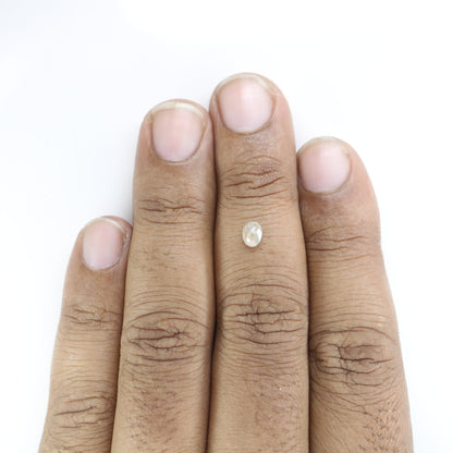 0.44 CT Oval Shape Natural Peach Color Diamond for Wedding Jewelry, Engagement Ring, Gift for Daughter, Gold Ring