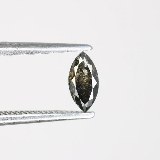 0.24 CT Marquise Shape Salt And Pepper Diamond | Natural Loose Diamonds For Weeding & Earring | For pendant | For Jewelry | For Bracelet