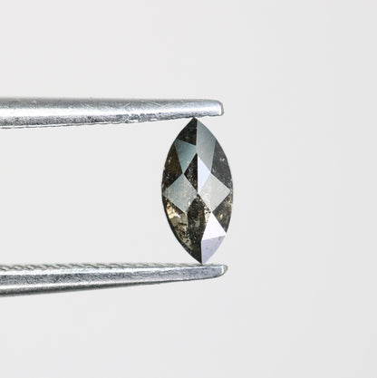 0.24 CT Marquise Shape Salt And Pepper Diamond | Natural Loose Diamonds For Weeding & Earring | For pendant | For Jewelry | For Bracelet