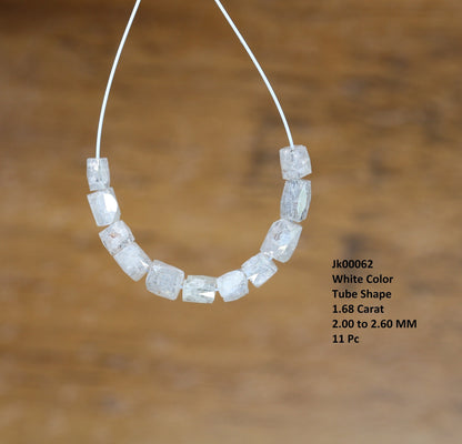 Natural Raw Rough Diamond Beads | One-of-a-Kind Art Deco & Retro Jewelry | Unique Vintage Crystal Necklaces for Women Craft Supplies