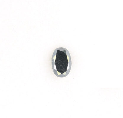 0.37 CT Oval Black Loose Diamond for Statement Jewelry, Custom Ring, Oval Prong Pendant, Oval Halo Ring, Gold Ring