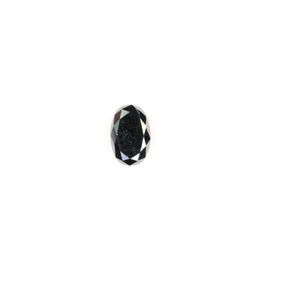 0.37 CT Oval Black Loose Diamond for Statement Jewelry, Custom Ring, Oval Prong Pendant, Oval Halo Ring, Gold Ring