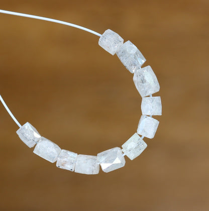 Natural Raw Rough Diamond Beads | One-of-a-Kind Art Deco & Retro Jewelry | Unique Vintage Crystal Necklaces for Women Craft Supplies