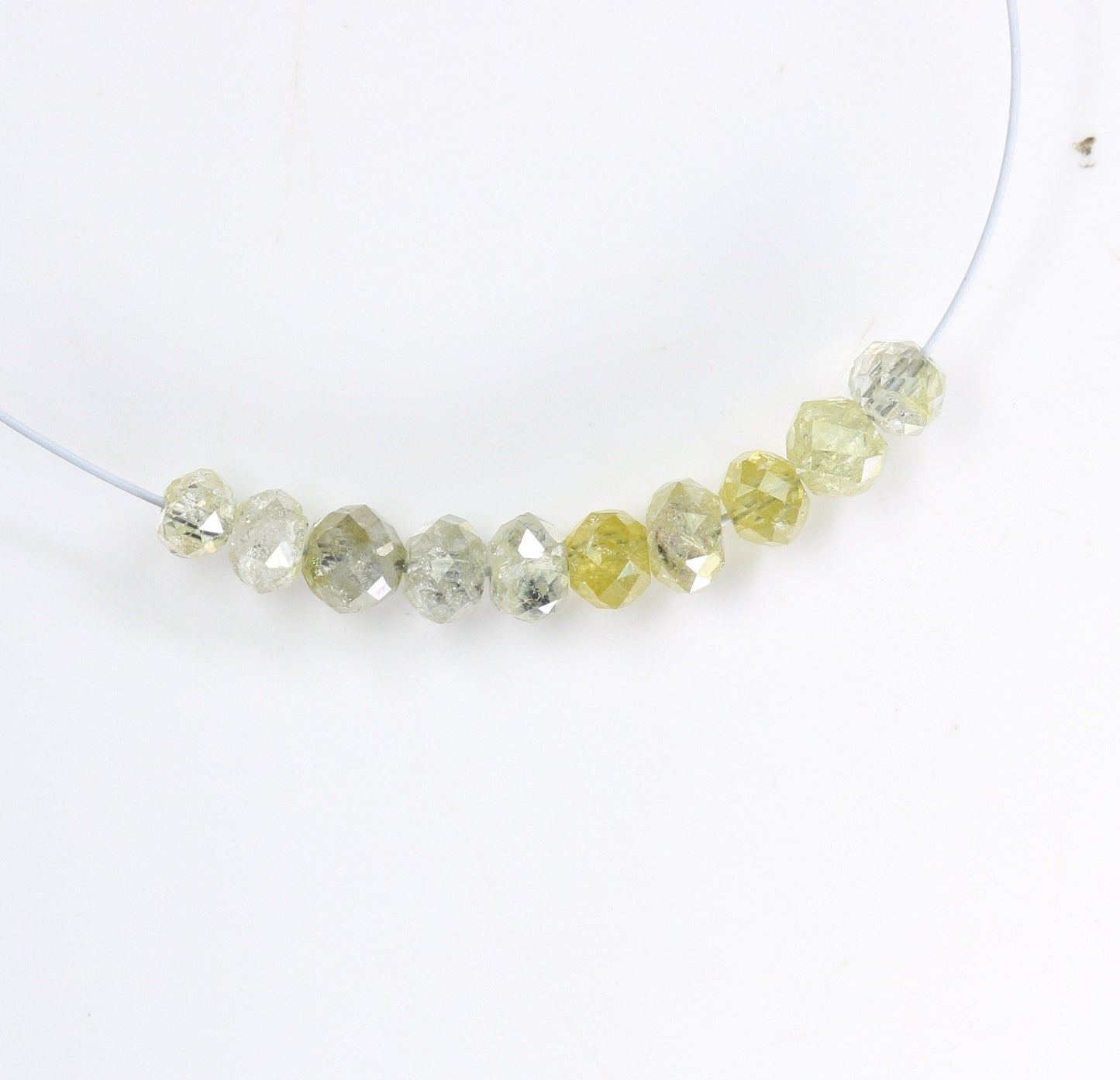 Stunning Fancy Yellow Diamond Beads | AAA Quality Faceted Gems for Art Deco & Retro Necklaces | Unique Crystal Jewelry Making Craft Beads