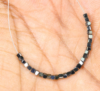 Black Diamond Beads | Faceted AAA Quality Loose Gems for Retro & Crystal Necklaces | Unique DIY Jewelry Making Supplies Craft Beads