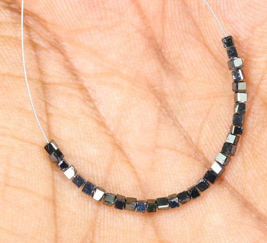 Black Diamond Beads | Faceted AAA Quality Loose Gems for Retro & Crystal Necklaces | Unique DIY Jewelry Making Supplies Craft Beads