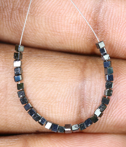 Black Diamond Beads | Faceted AAA Quality Loose Gems for Retro & Crystal Necklaces | Unique DIY Jewelry Making Supplies Craft Beads