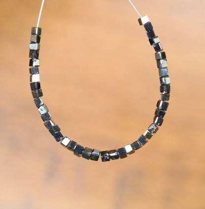 Black Diamond Beads | Faceted AAA Quality Loose Gems for Retro & Crystal Necklaces | Unique DIY Jewelry Making Supplies Craft Beads