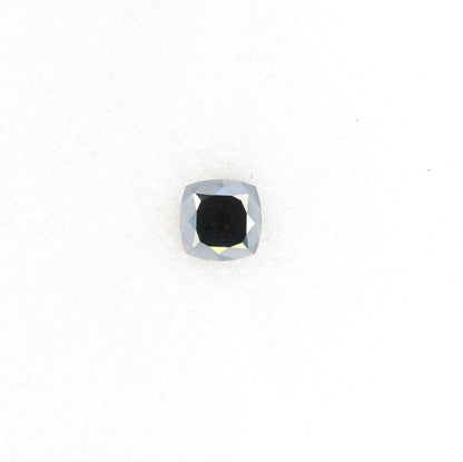 0.44 CT Fancy Cushion Black Loose Diamond for Engagement Ring, Wedding Jewelry, Gift for Women, Christmas Gift, Gold Ring
