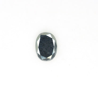 0.63 CT Fancy Oval Classy Black Loose Diamond for Wedding Jewelry, Fancy Black Diamond, Gift for Wife, Gold Ring