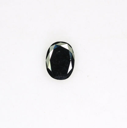 0.63 CT Fancy Oval Classy Black Loose Diamond for Wedding Jewelry, Fancy Black Diamond, Gift for Wife, Gold Ring