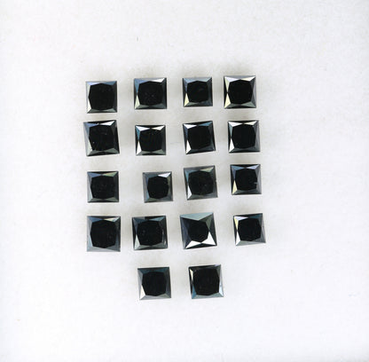 3.15 CT Beautiful Princess Cut Black Rustic Diamond For Wedding Jewelry | Engagement Ring | Diamond Pendant | Gift For HerFor Gold Ring