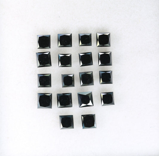 3.15 CT Beautiful Princess Cut Black Rustic Diamond For Wedding Jewelry | Engagement Ring | Diamond Pendant | Gift For HerFor Gold Ring