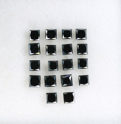 3.15 CT Beautiful Princess Cut Black Rustic Diamond For Wedding Jewelry | Engagement Ring | Diamond Pendant | Gift For HerFor Gold Ring