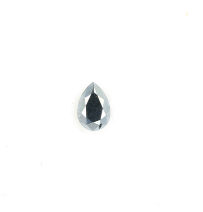 0.52 CT Pear Shape Fancy Black Diamond for Engagement Ring, Bezel Set Ring, Custom Ring Making, Perfect for Gold Rings