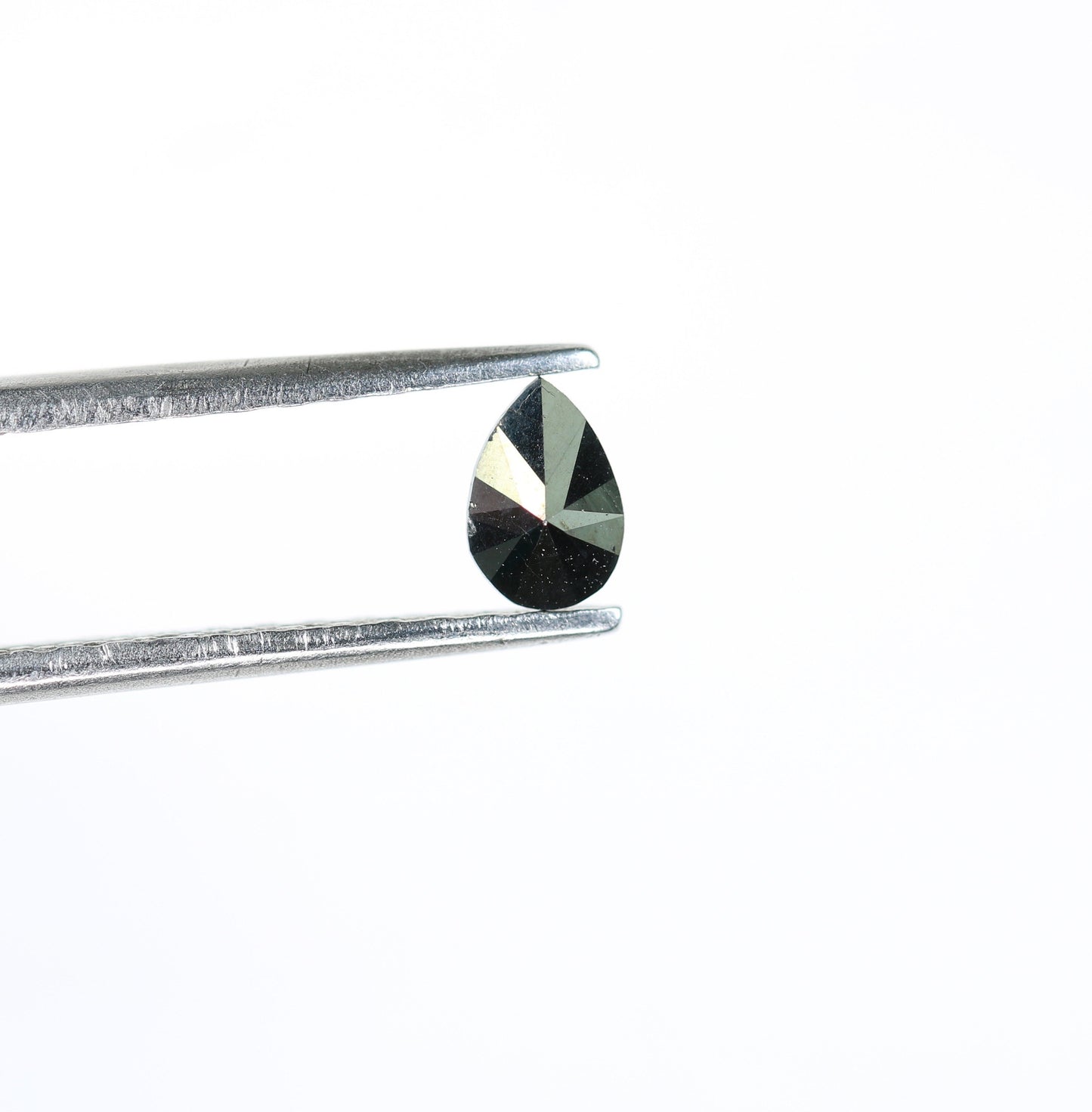 0.27 CT Loose Natural Pear Cut Black Diamond, Rose Cut Gemstone for Pendant, Perfect Gift for Women, Ideal for Gold Ring Designs