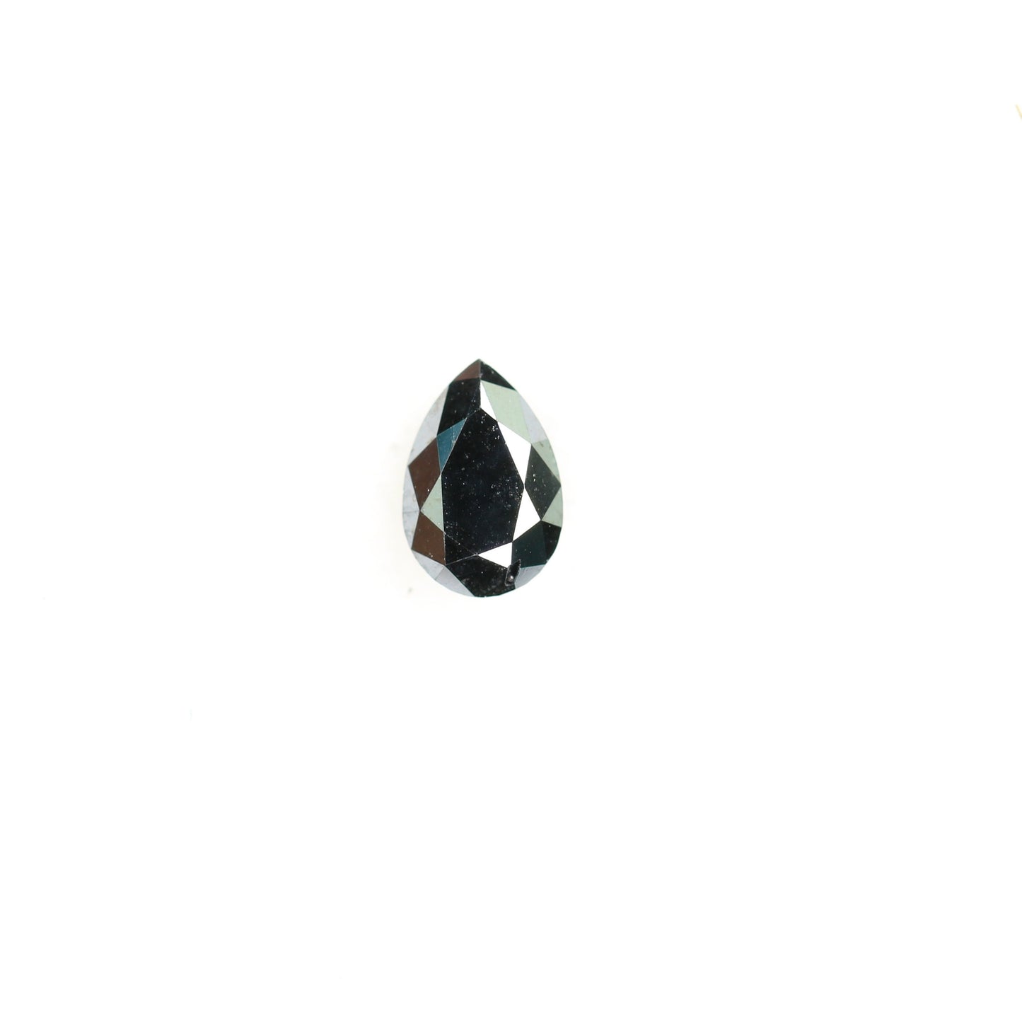 0.52 CT Pear Shape Fancy Black Diamond for Engagement Ring, Bezel Set Ring, Custom Ring Making, Perfect for Gold Rings