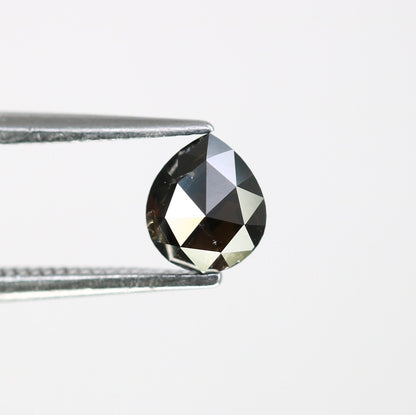 0.66 CT Natural Fancy Black Pear Shape Diamond for Proposal Ring, Engagement Ring, Gift for Girlfriend or Wife, Perfect for Gold Ring Design