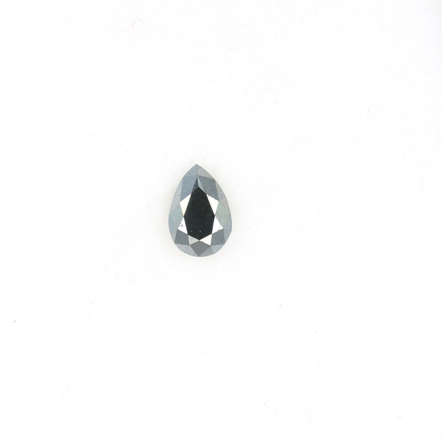 0.27 CT Loose Natural Pear Cut Black Diamond, Rose Cut Gemstone for Pendant, Perfect Gift for Women, Ideal for Gold Ring Designs