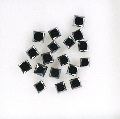 3.15 CT Beautiful Princess Cut Black Rustic Diamond For Wedding Jewelry | Engagement Ring | Diamond Pendant | Gift For HerFor Gold Ring