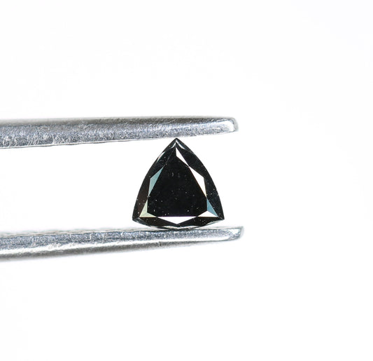 0.19 CT Triangle Shape Black Color Rustic Diamond For Engagement Ring | Diamond Pendant | Triangle Black Diamond | Gift For HerFor Gold Ring
