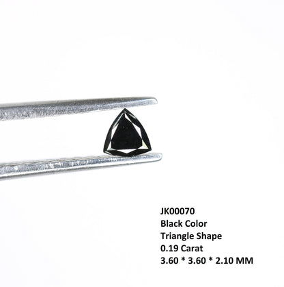 0.19 CT Triangle Shape Black Color Rustic Diamond For Engagement Ring | Diamond Pendant | Triangle Black Diamond | Gift For HerFor Gold Ring
