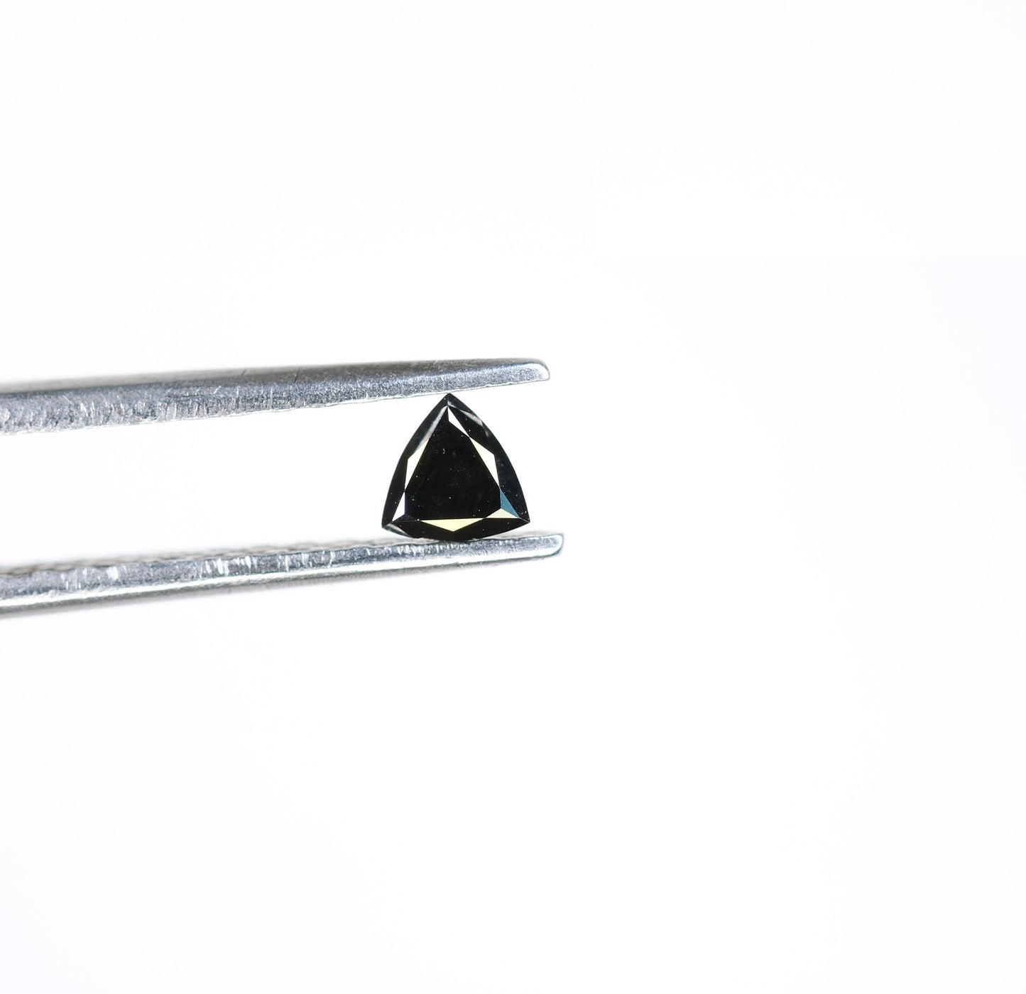 0.19 CT Triangle Shape Black Color Rustic Diamond For Engagement Ring | Diamond Pendant | Triangle Black Diamond | Gift For HerFor Gold Ring