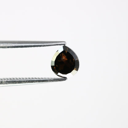 0.66 CT Natural Fancy Black Pear Shape Diamond for Proposal Ring, Engagement Ring, Gift for Girlfriend or Wife, Perfect for Gold Ring Design