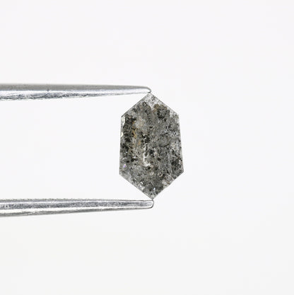 0.73 CT Salt and Pepper Hexagon Cut - Natural Loose Hexagon Shape -Unique Diamond for Ring - Special Gift for Her - Wholesaler of Diamond