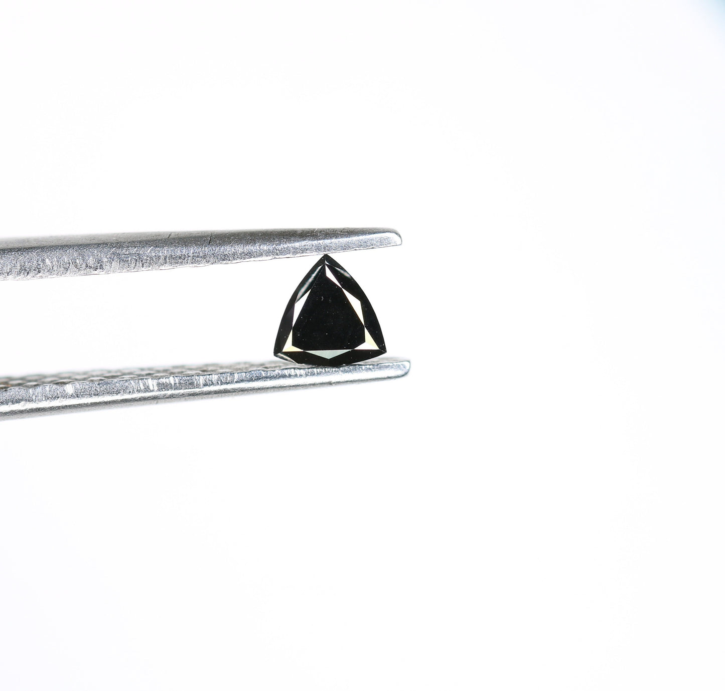 0.19 CT Triangle Shape Black Color Rustic Diamond For Engagement Ring | Diamond Pendant | Triangle Black Diamond | Gift For HerFor Gold Ring